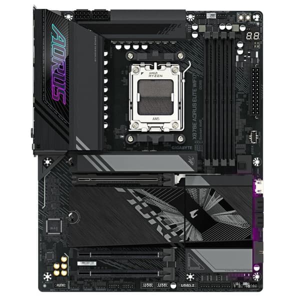 Moderkort - GIGABYTE - X870E A ELITE WIFI7 - Sockel AM5 - DDR5 - Wi-Fi 7