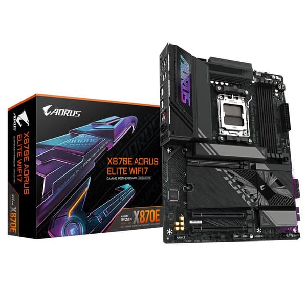 Moderkort - GIGABYTE - X870E A ELITE WIFI7 - Sockel AM5 - DDR5 - Wi-Fi 7