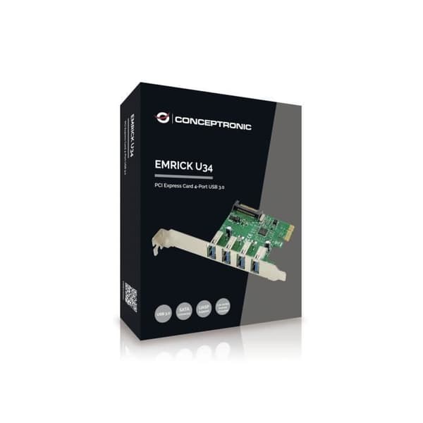 Conceptronic EMRICK02G PCI-kort Grön