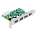 Miniatyrbild 1 av 2: DeLock PCI Express-kort &gt; 4 x extern USB 3.0 …