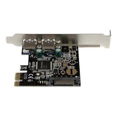 PCIe-kort med 2 USB 3.0-portar - STARTECH - PEXUSB3S23 - SATA-strömförsörjning - Etron EJ168A chipset
