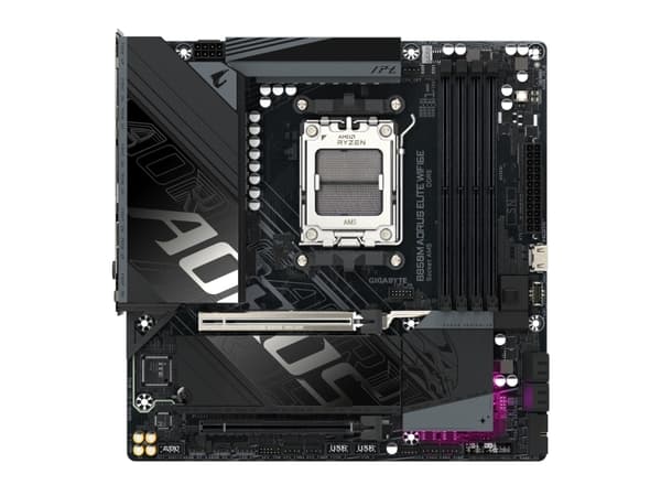 GIGABYTE B850M AORUS ELITE WIFI6E, AMD, AM5-sockel, AMD Ryzen 7000 Series, AMD Ryzen 8000 Series, AMD Ryzen 9000 Series, AM5-sockel, DDR5-SDRAM, 256