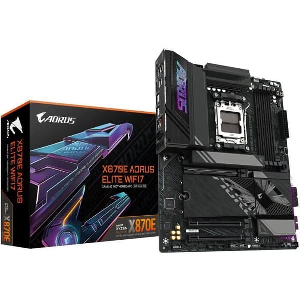 Moderkort - GIGABYTE - X870E A ELITE WIFI7 - Sockel AM5 - DDR5 - Wi-Fi 7