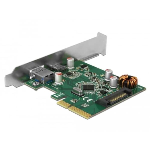 USB-adapter - DeLOCK - 90299 - PCIe x4 - USB 3.1 - 2 externa portar 10 Gbps