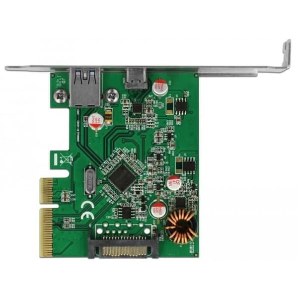 USB-adapter - DeLOCK - 90299 - PCIe x4 - USB 3.1 - 2 externa portar 10 Gbps