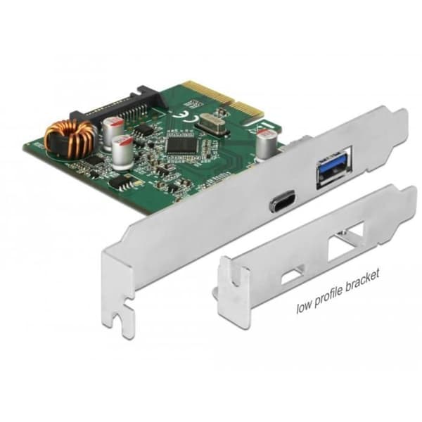 USB-adapter - DeLOCK - 90299 - PCIe x4 - USB 3.1 - 2 externa portar 10 Gbps