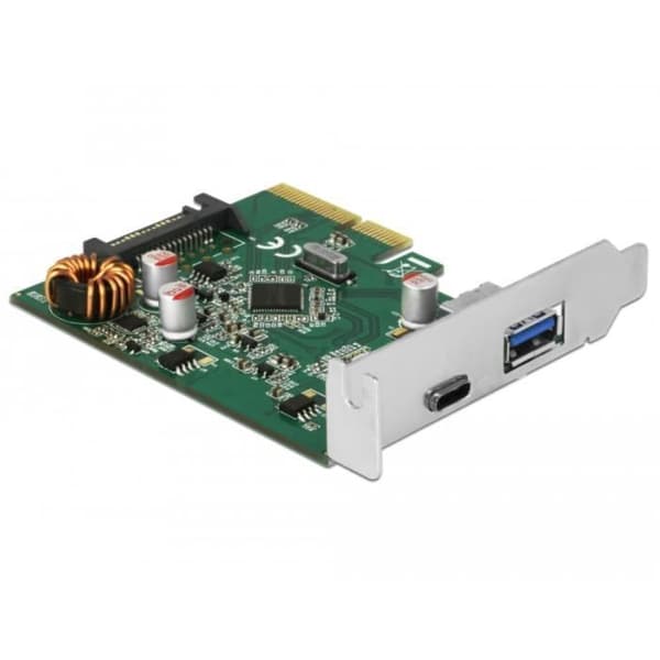 USB-adapter - DeLOCK - 90299 - PCIe x4 - USB 3.1 - 2 externa portar 10 Gbps
