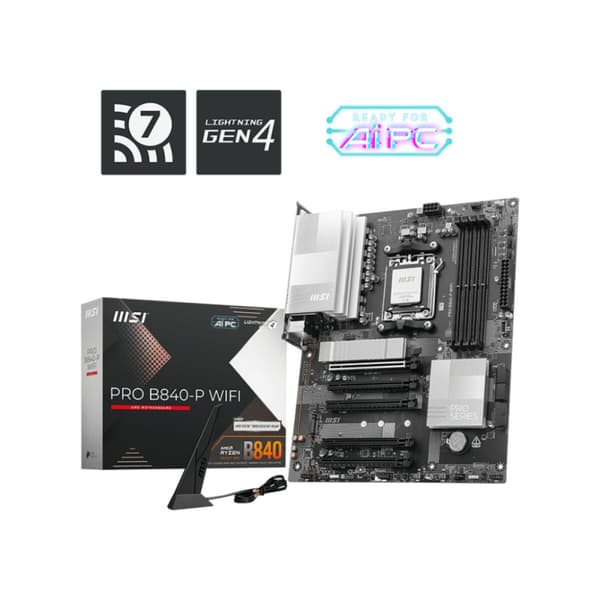 Moderkort MSI PRO B840-P WIFI AMD AM5 AMD