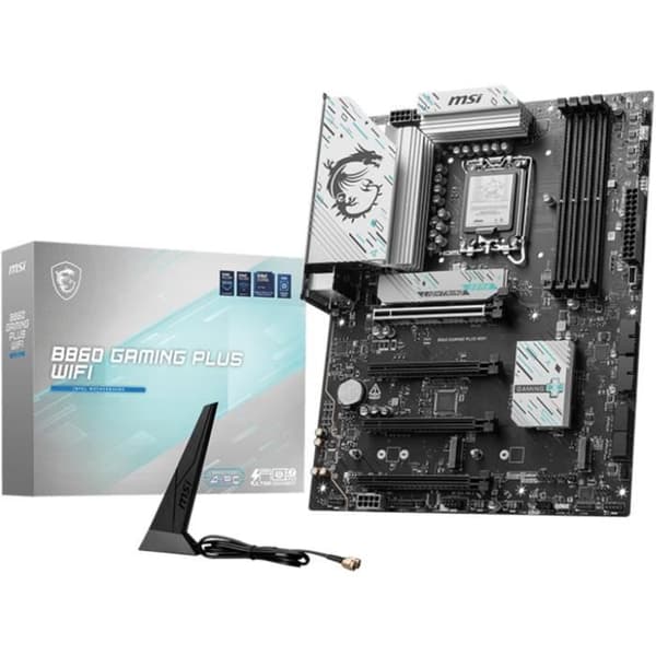 Moderkort - MSI - B860 GAMING PLUS WIFI - LGA 1851 - DDR5-SDRAM - Wi-Fi 7