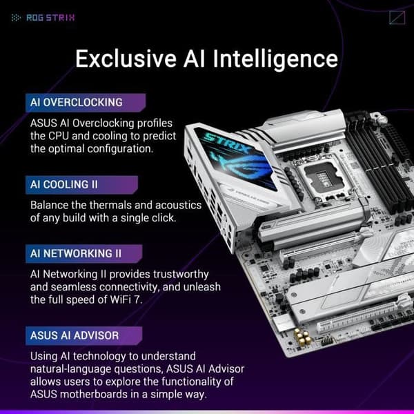Moderkort - ASUS - STRIX Z890-A GAMING WIFI - Sockel 1851 - DDR5 SDRAM - M.2 PCIe 5.0