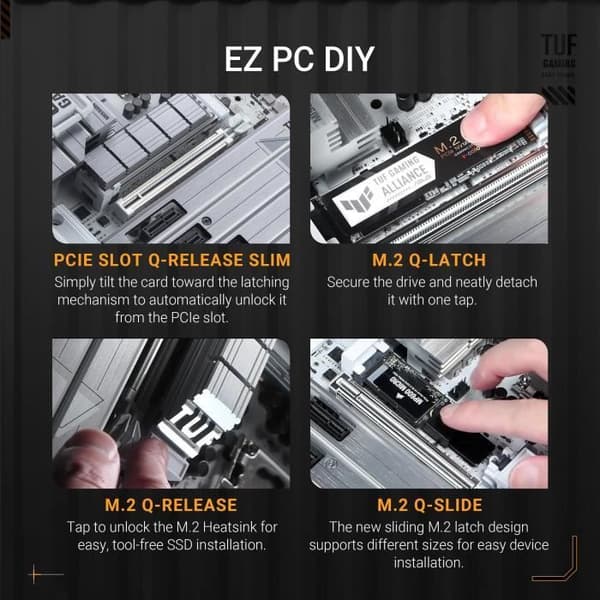 Emolevy - ASUS - TUF GAMING Z890-PRO WIFI - Socket LGA1851 - DDR5 - Integroitu Wi-Fi