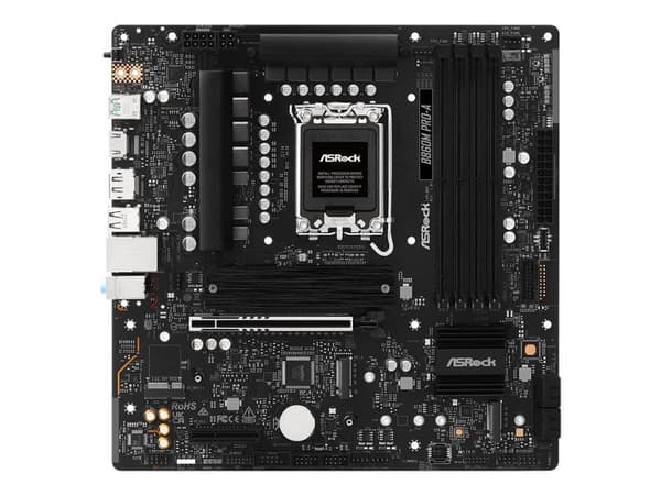 ASRock B860M Pro-A - Emolevy - micro ATX - LGA1851-asennuspaikka - B860-piirisarja - USB-C 3.2 Gen 2x2, USB-C 3.2 Gen 1, USB 3.2 Gen 1 - 2.5 Gigabit
