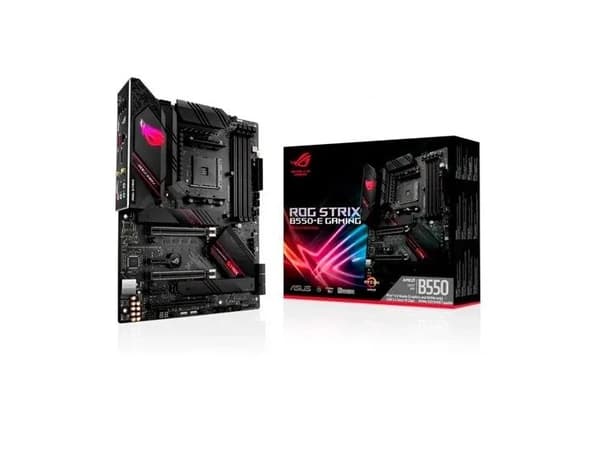 ASUS ROG STRIX B550-F GAMING ATX MB PCIe 4.0-ready dual M.2 USB3.2 Gen 2 Type-C plus HDMI2.1 and DisplayPort1.2 output support