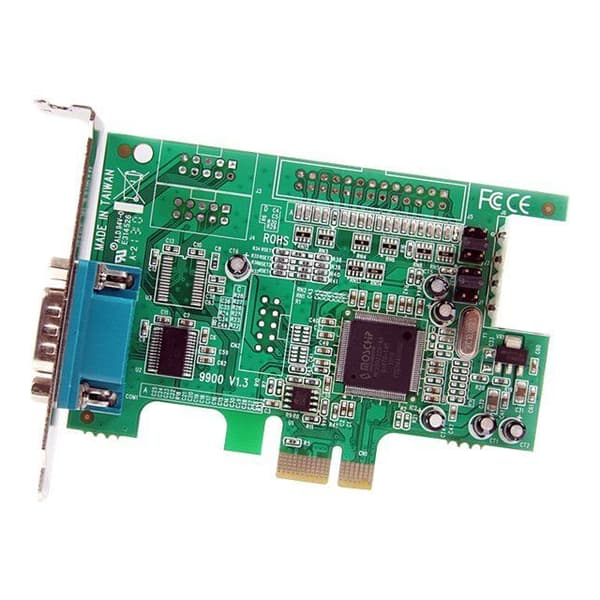 Lågprofil PCI Express-kort med 1 RS232 seriell port - STARTECH - UART 16550 - PCIe