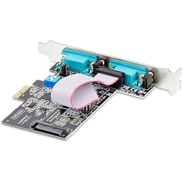 StarTech.com 2-portars PCI Express seriellt kort - 2-portars PCIe till RS232/RS422/RS485 (DB9) adapter/kort, lågprofilfäste
