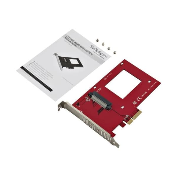 U.2 till PCIe-adapter för U.2 NVMe SSD - STARTECH - SFF-8639 - PCI Express 3.0 x4
