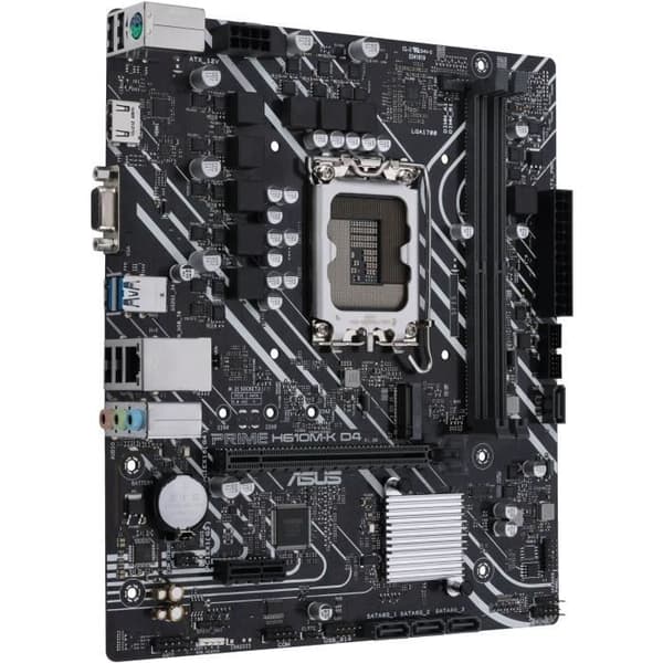 Moderkort - Asus - Prime H610M-K - Micro ATX - DDR4 - HDMI, USB 3.2 Gen 1