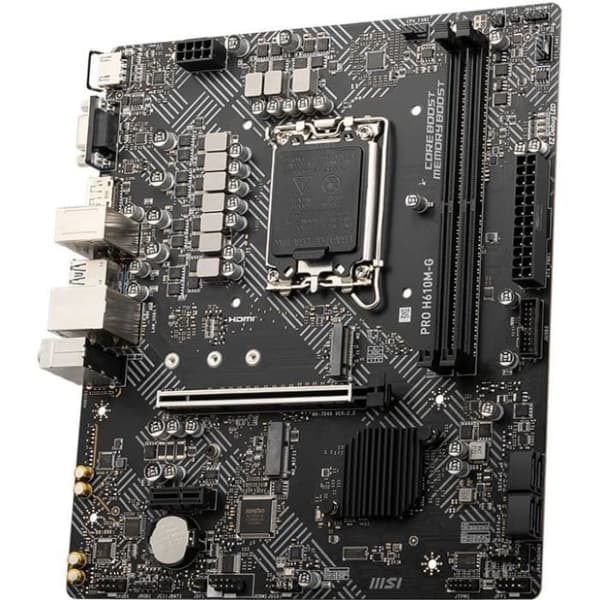 Moderkort - MSI - PRO H610M-G Intel H610 LGA 1700 micro ATX