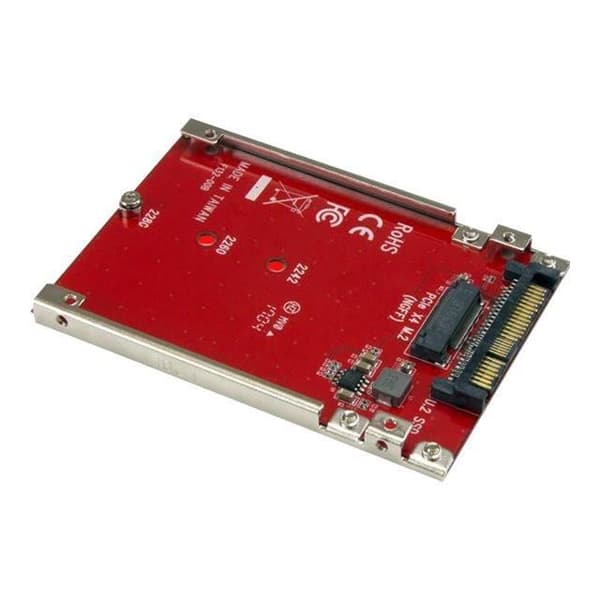 StarTech.com M.2 Drive to U.2 (SFF-8639) värdadapter för M.2 PCIe NVMe SSD:er M.2 Interface Adapter M.2 Card U.2 Red