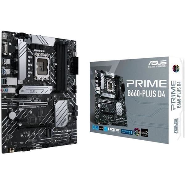 Moderkort - ASUS - PRIME B660-PLUS D4 - (90MB18X0-M0EAY0)