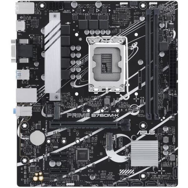 Moderkort - ASUS - PRIME B760M-K - LGA 1700 - DDR5 - micro ATX