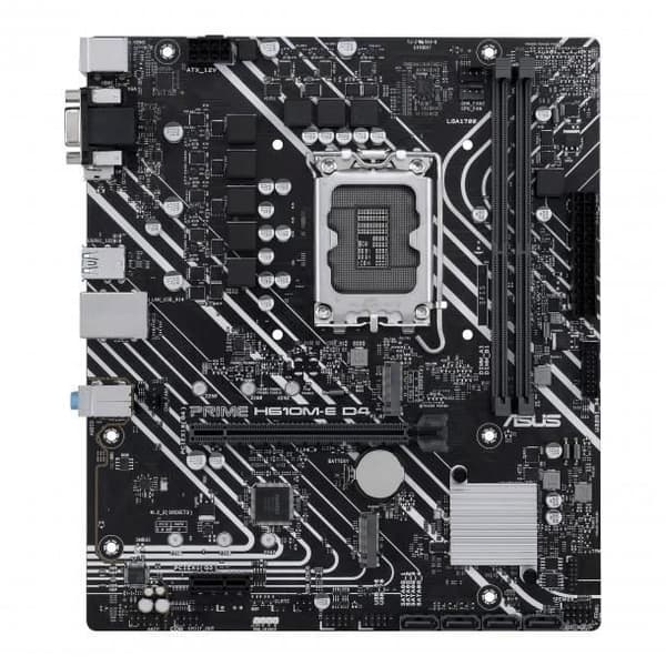Moderkort - Asus - PRIME H610M-E D4-CSM - Micro ATX - Socket LGA1200 - 64 GB RAM