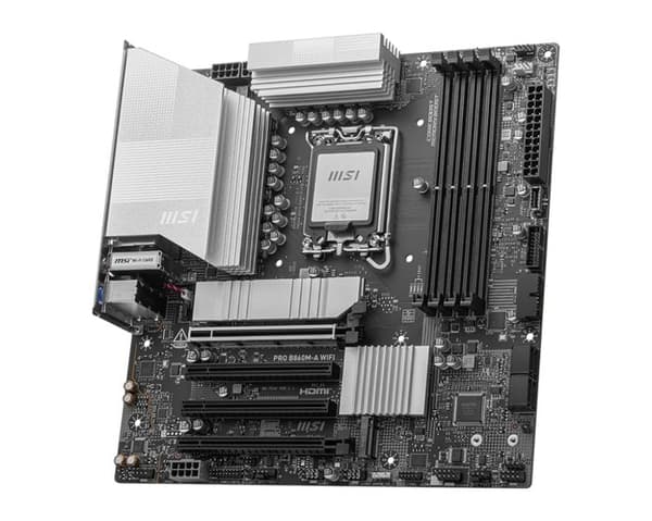 Moderkort - MSI - PRO B860M-A WIFI - LGA 1851 - DDR5 8600+MT/s OC - PCIe 5.0 x16