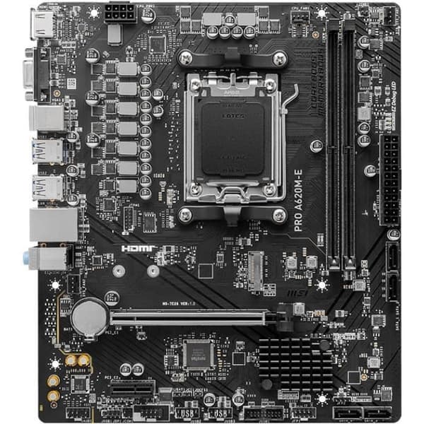 MSI PRO A620M-E MICRO-ATX MODERKORT, FÖR AMD RYZEN SERIES PROCESSORER