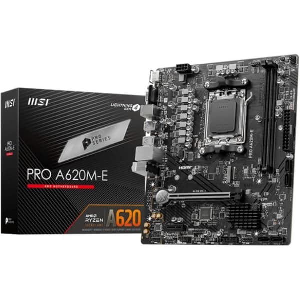 MSI PRO A620M-E MICRO-ATX MODERKORT, FÖR AMD RYZEN SERIES PROCESSORER