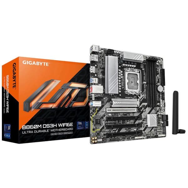 Moderkort - GIGABYTE - B860 DS3H WIFI6E - DDR5 - WIFI6E - Socket LGA1700