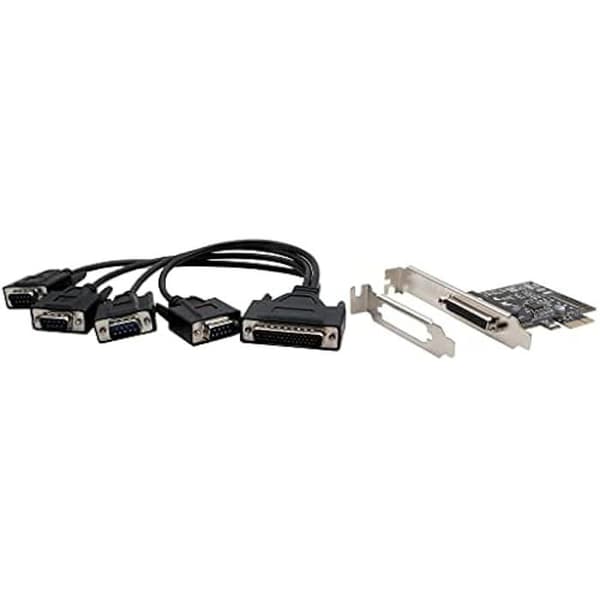 PCIe-kort - EXSYS - EX-46024 - 4 RS-232 serieutgångar - UART 16C550 - 300Baud till 921.6KBaud