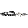 Miniatyrbild 2 av 2: PCIe-kort - EXSYS - EX-46024 - 4 RS-232 serieutgångar - UART 16C550 - 300Baud till 921.6KBaud