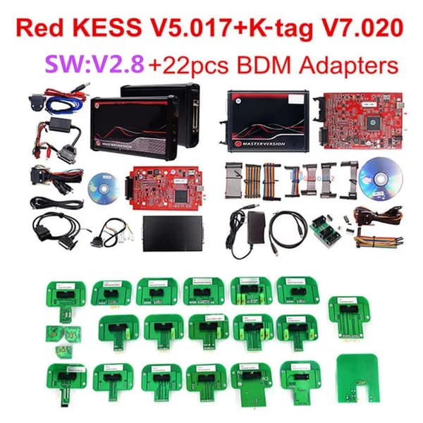 Kess Ksuite V280, EU Punainen, Rajaton Verkkoprogrammointi, Kess ktag 22 kpl