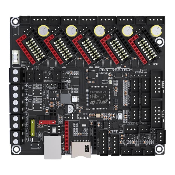3D Printer Motherboard, 32Bit Processor, TMC2208 Opgradering, Kun Brættet