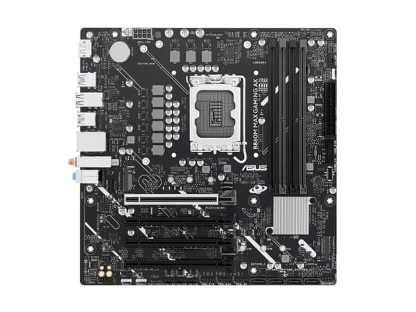 ASUS B860M MAX GAMING AX, Intel, LGA 1851 (Socket V1), Intel Core Ultra (Series 2), Intel LGA1851, DDR5-SDRAM, 256 GB