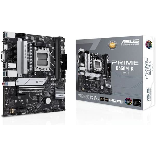 Moderkort - ASUS - PRIME B650M-K - AMD B650 - Sockel AM5 - Micro ATX