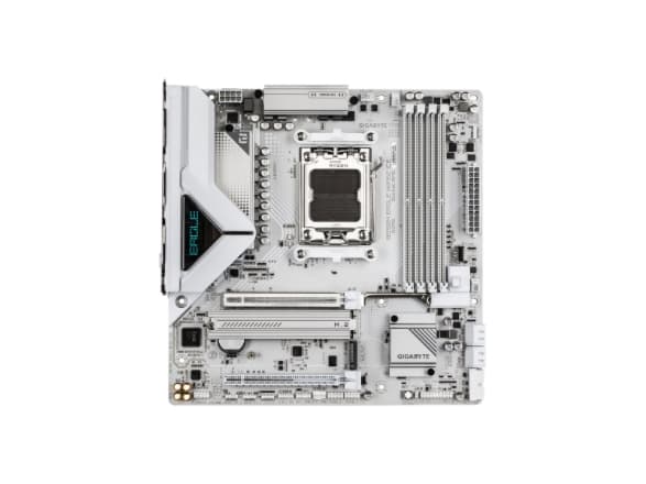 GIGABYTE B850M EAGLE WIFI6E ICE, AMD, Socket AM5, AMD Ryzen 7000 Series, AMD Ryzen 8000 Series, AMD Ryzen 9000 Series, Socket AM5, DDR5-SDRAM, 256 GB