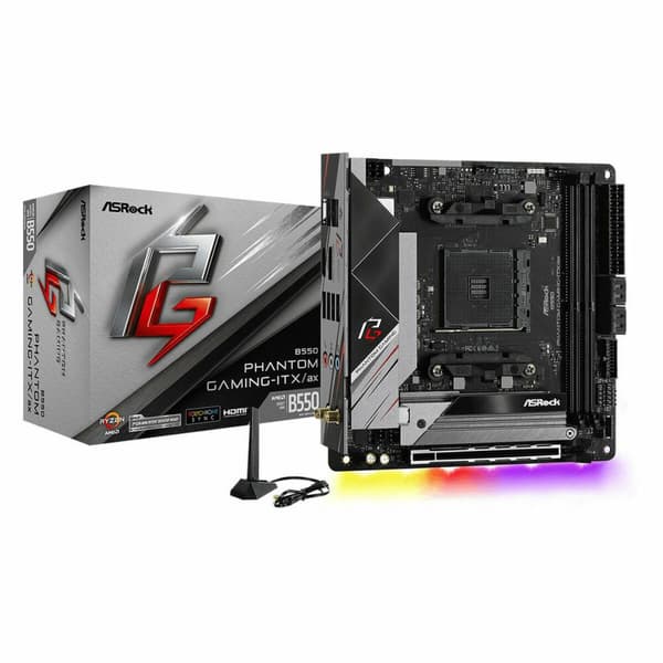 Moderkort ASRock B550 PHANTOM GAMING-ITX/AX AMD AM4 AMD B550 AMD
