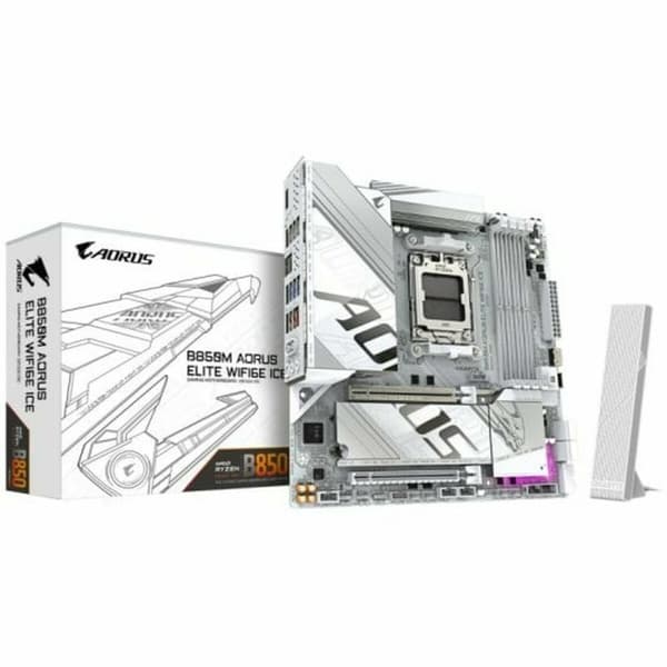 Moderkort Gigabyte B850M AORUS ELITE WIFI6E ICE AMD AMD AM5