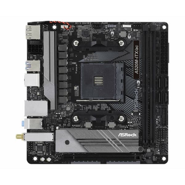 Moderkort ASRock A520M-ITX/AC AMD AM4 AMD