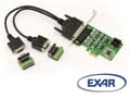 Miniatyrbild 1 av 2: PCI Express PCIe 2-portars RS422 RS485-kort med EXAR XR17V352 Chipset. Windows XP/Vista/Seven/8/10/11, Windows Server 2003/2008/2