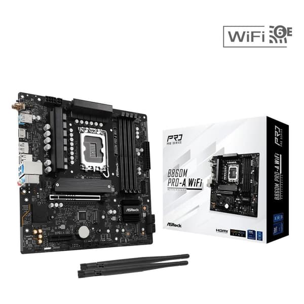 Emolevy ASRock B860M Pro-A WiFi Intel B860 LGA 1851