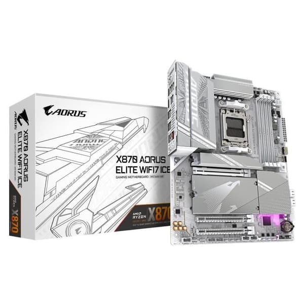 Moderkort - GIGABYTE - X870 A ELITE WF7 ICE