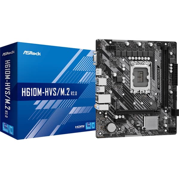 Moderkort ASRock H610M-HVS/M.2 R2.0 INTEL H610 LGA 1700