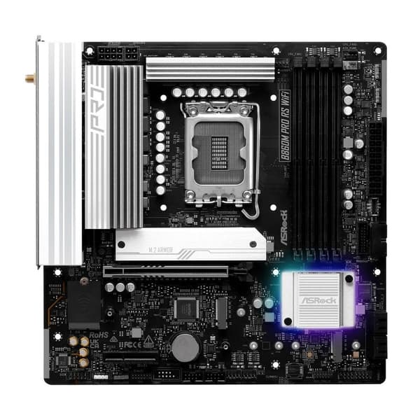 Moderkort ASRock B860M Pro RS WiFi Intel B860 LGA 1851