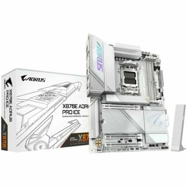 Moderkort Gigabyte X870E AORUS PRO ICE AMD AMD X870E AMD AM5