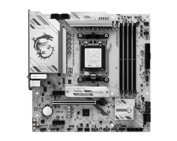 MSI B850M GAMING PLUS WIFI6E, AMD, AM5-sockel, AMD Ryzen 7000 Series, AMD Ryzen 8000 Series, AMD Ryzen 9000 Series, AM5-sockel, DDR5-SDRAM, 256 GB