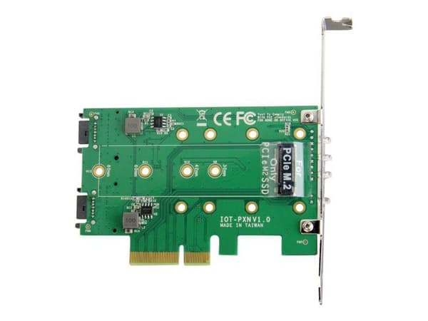 3-portars M.2 NGFF SSD-adapter - STARTECH - PCIe 3.0 - SATA III och NVMe