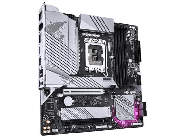 GIGABYTE B760M AORUS ELITE WIFI6E GEN5, Intel, LGA 1700, Intel® Celeron®, Intel Core i3 12. generasjon, Intel Core i3 13. generasjon, Intel Core i3 1