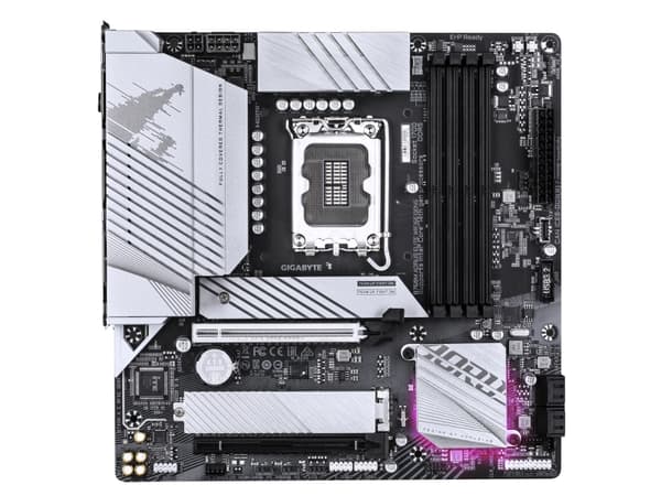 GIGABYTE B760M AORUS ELITE WIFI6E GEN5, Intel, LGA 1700, Intel® Celeron®, Intel Core i3 12. generasjon, Intel Core i3 13. generasjon, Intel Core i3 1